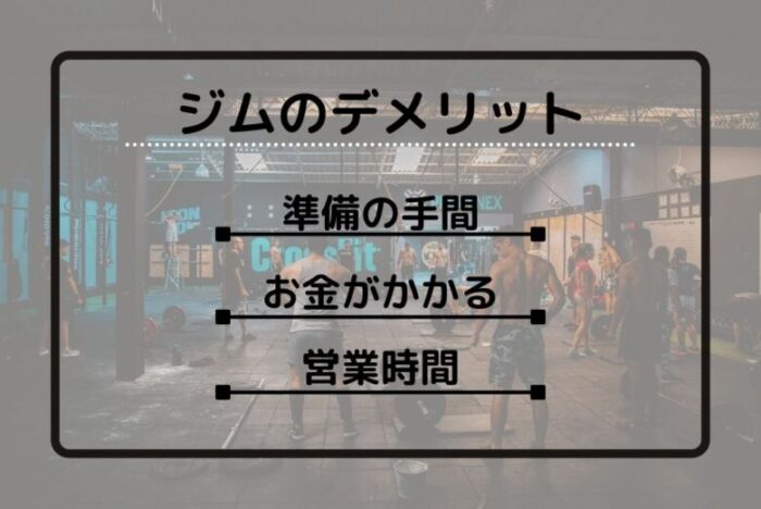 ジムのデメリット