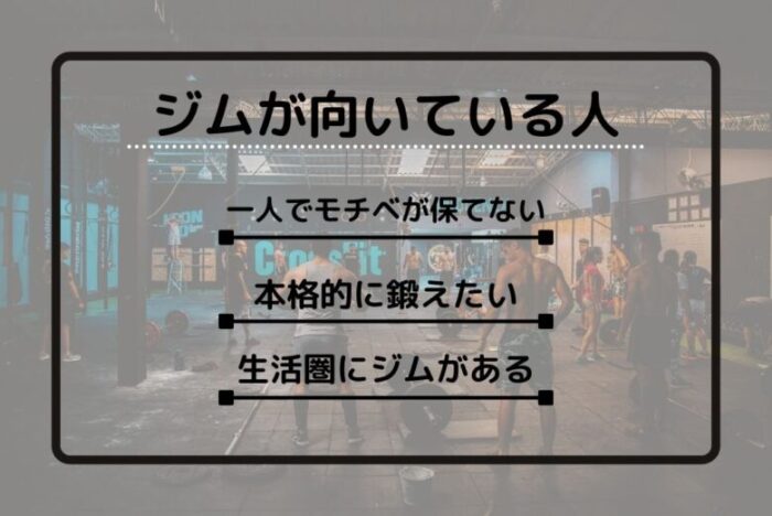 ジムが向いている人