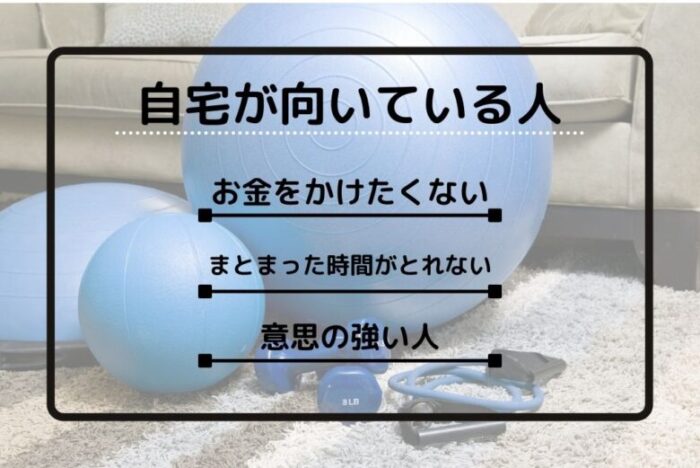 自宅トレーニングが向いている人